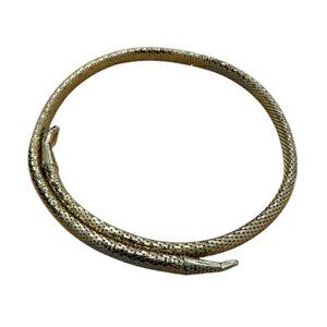 Women’s Vintage Gold snake head belt metal 1980s width 9 inches